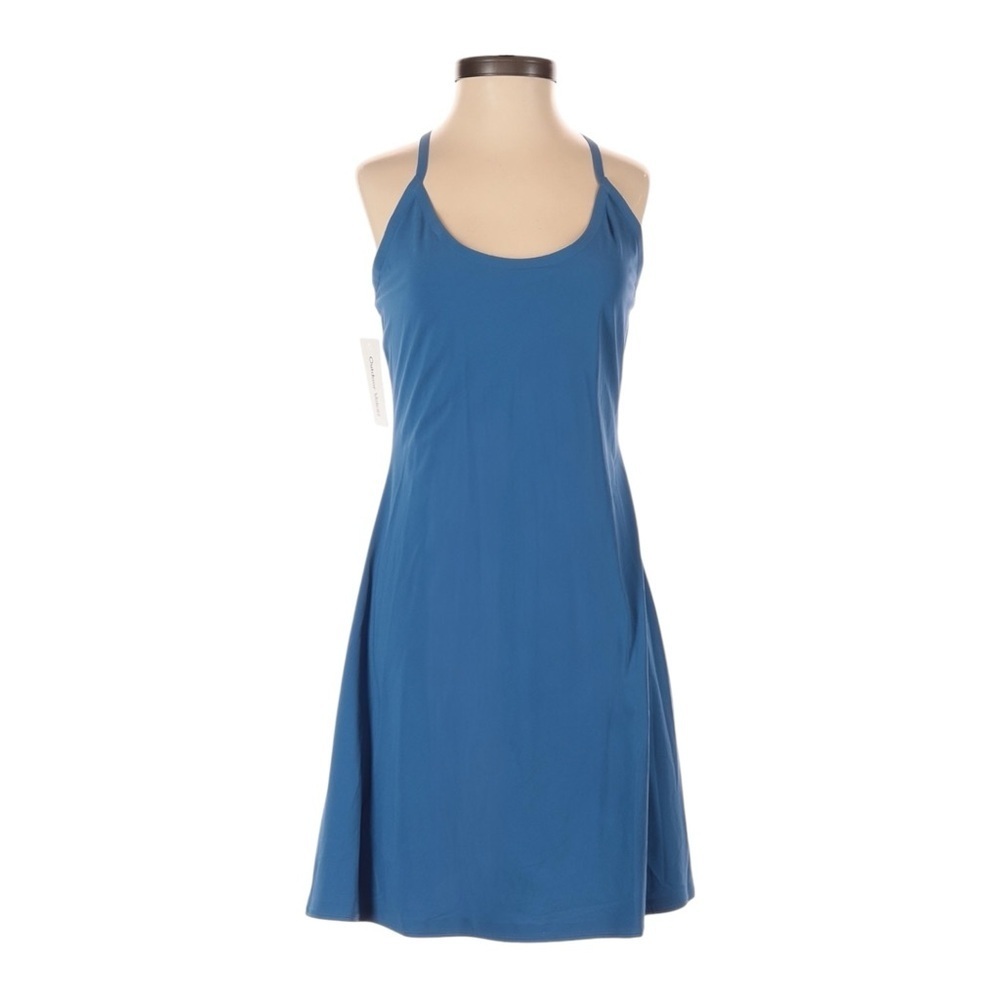 Outdoor Voices Exercise Dress S Deep Blue Built In Shorts Athletic Halter NWT